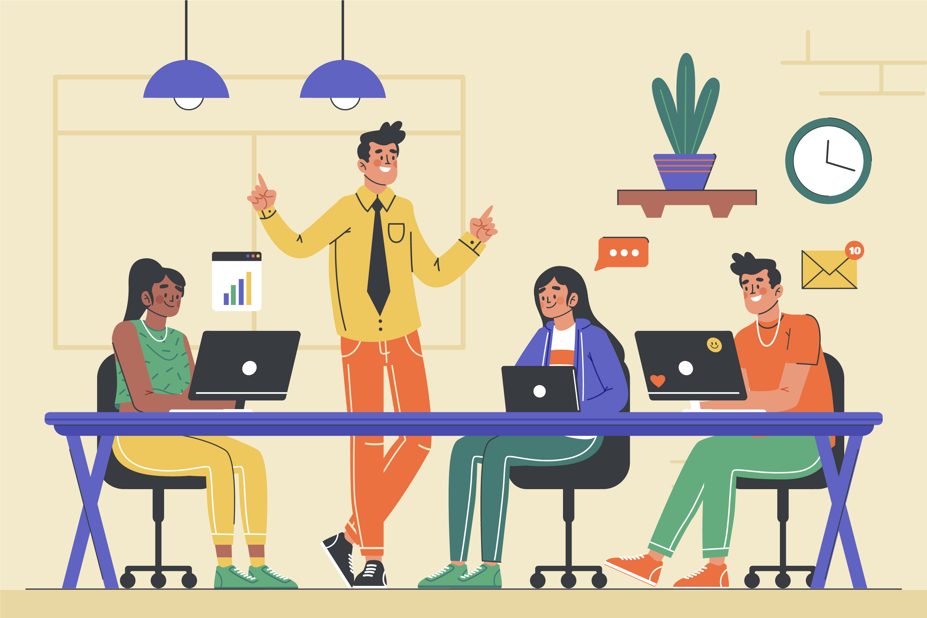 Call Center Illustration