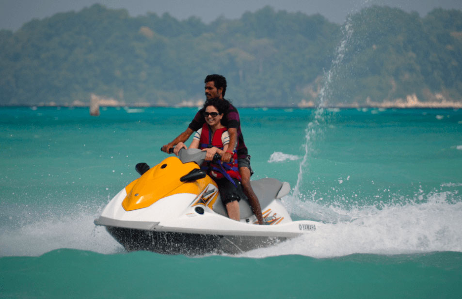 Do you have to be an expert to jet ski in the Andaman Islands?
