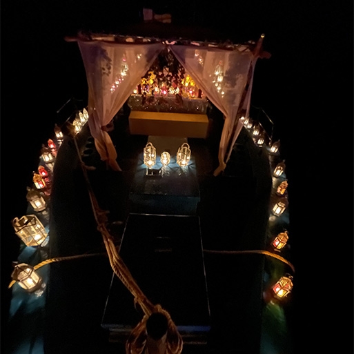 Boat Candlelight Dinner ( Exclusive Setup)